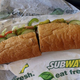 Subway sandwich cut in half